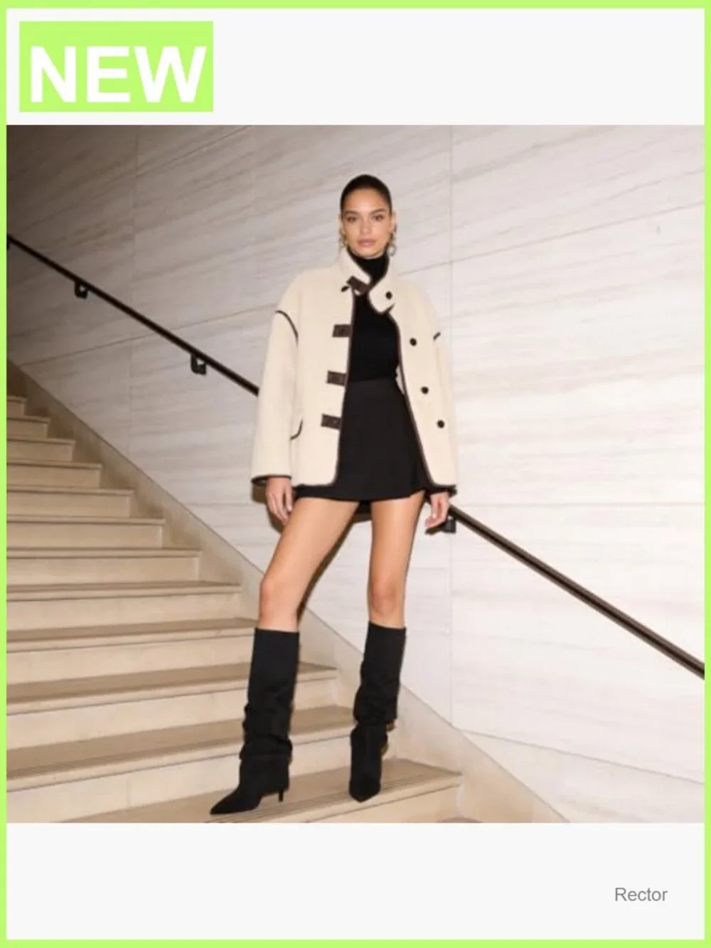 Knee High Stiletto Heel Pointed Toe Boots with Fold Over Cuff 2-in-1 Style